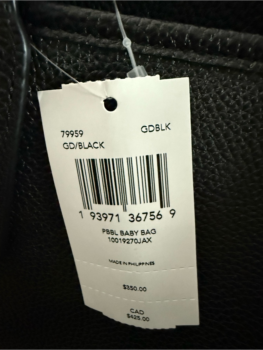 Coach Black Pebbled Leather Tote with Gold Hardware - Picture 4 of 11